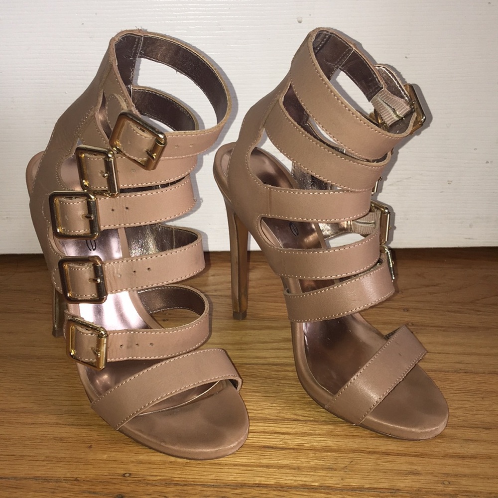 Tan Bebe Heels